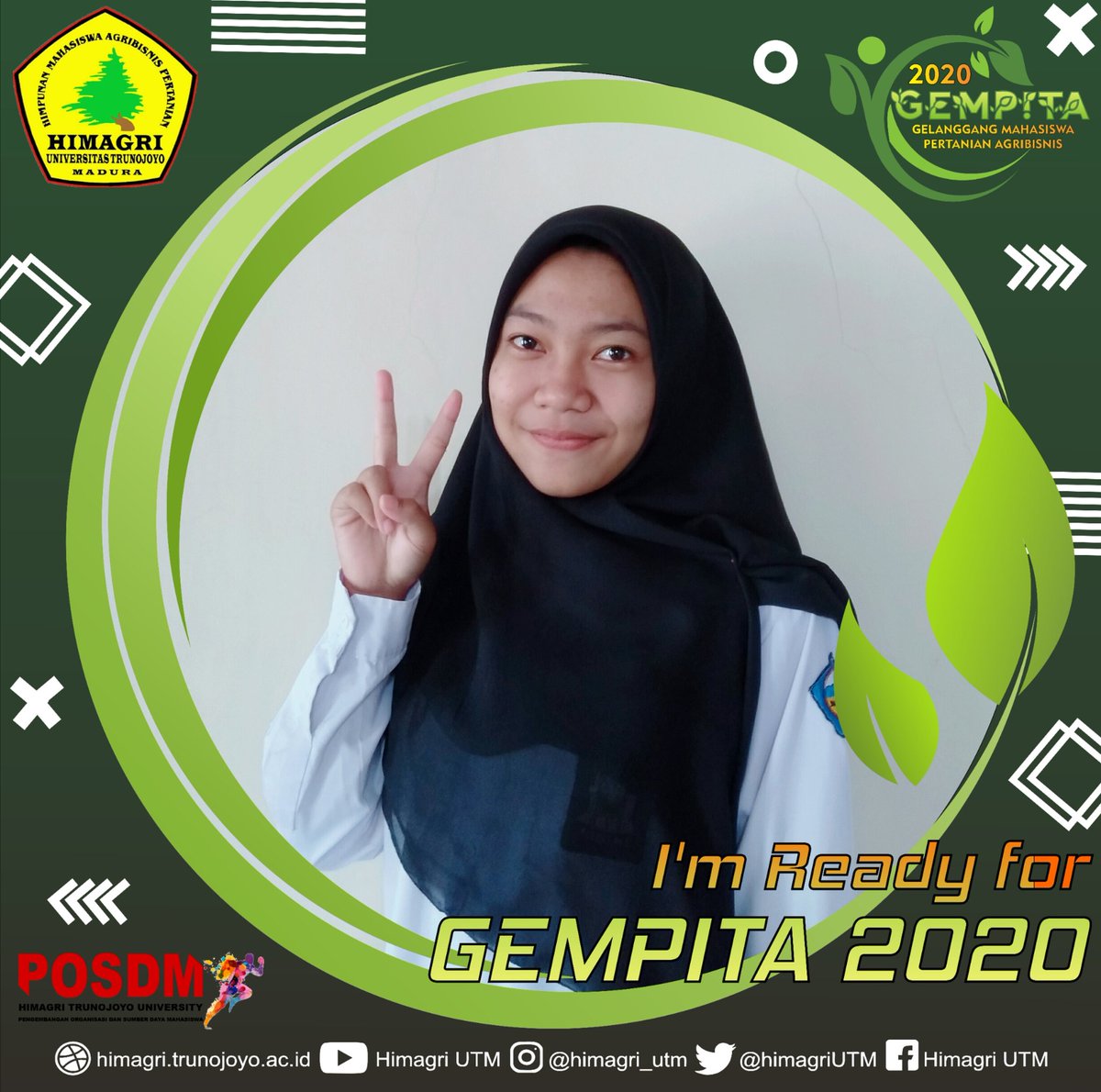 Triwula12598748's tweet photo. Saya Tri Wulandari bangga menjadi keluarga besar prodi Agribisnis, Fakultas Pertanian, Universitas Trunojoyo Madura.
Saya siap memajukan pertanian Indonesia
. GEMPITA 2020 Pembawa Citra Truna HIMAGRI ! #utm2020 #mabautm #mhsutm #fapertautm #agb20 #gempita2020 https://t.co/I2kQLv7bDF