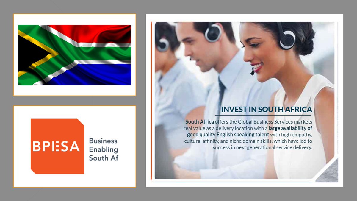 BPO2SA's tweet photo. #Matchboard comments “South Africa competes on value for money, which includes an attractive cost proposition but more importantly, superior outcomes (for example, better sales conversions) and customer experience (for example, higher Net Promoter Score).”
https://t.co/esikRvT4dj https://t.co/s72Gpum9BA