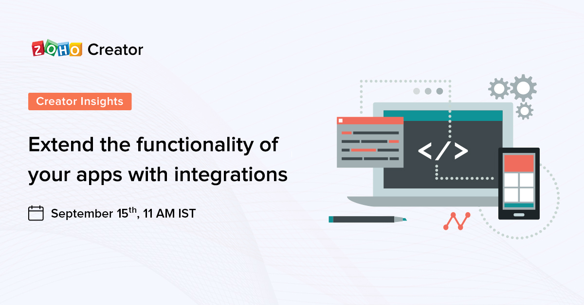 ZohoCreator's tweet image. #CreatorInsights ⏳ Just one day to go!
Register for our live workshop to learn how Zoho Creator lets you integrate all kinds of components into business applications. Click here 👉🏼  zoho.to/Creator-Insigh… 

#applicationdevelopment #onlineworkshop #zoho