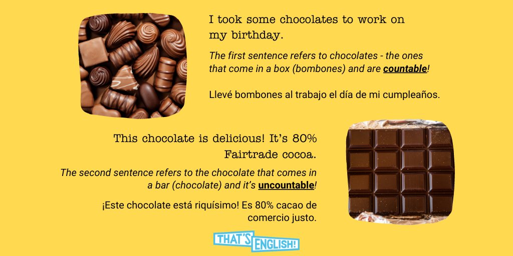 thatsenglish's tweet photo. #Countable and #uncountable
#Learnenglish https://t.co/xeTrsAX9KR