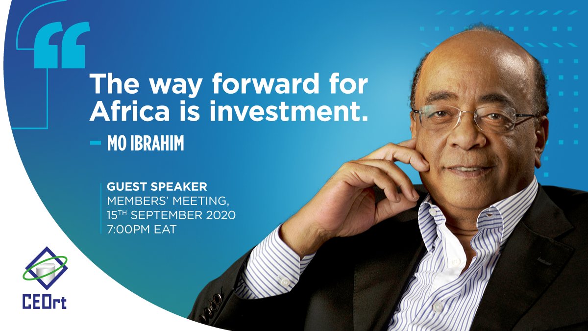 Dr. Mo Ibrahim has played a leading advocacy role on issues of African development and governance, through his Foundation and through participation in various global initiatives.  Members, don’t miss the opportunity to learn more from him at our #CEOrtMonthlyMeeting tomorrow.