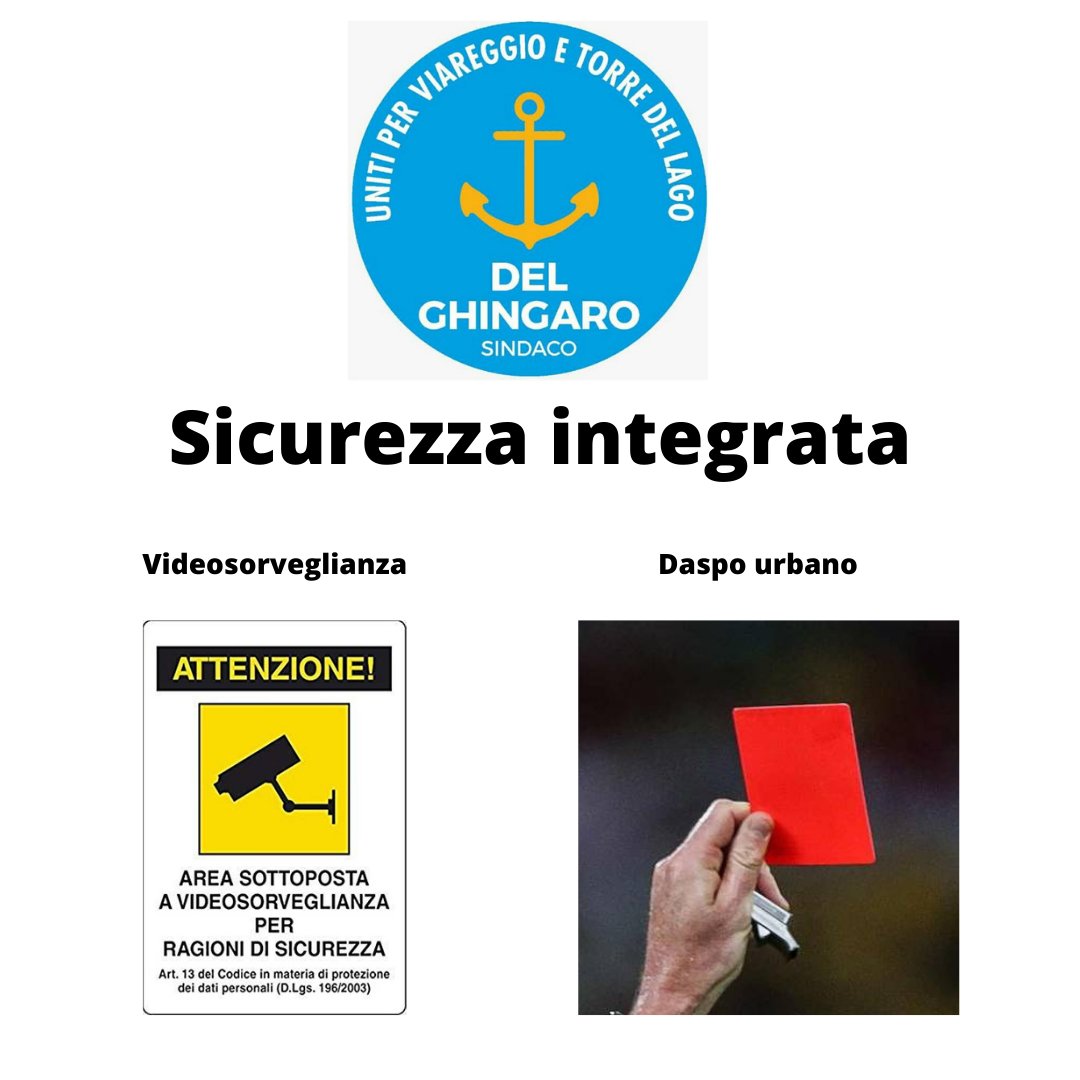 Meciani2020's tweet photo. 🚓#Sicurezza
👮🏻‍♀️Potenzieremo coordinamento fra istituzioni
🗣Ascoltare segnalazioni del territorio
🟥#DASPO urbano per chi disturba quiete pubblica
🖲Bandi regionali, nazionali ed europei per implementare i progetti di videosorveglianza
Uniti per #Viareggio e #TorredelLago https://t.co/tM1mWskLFh