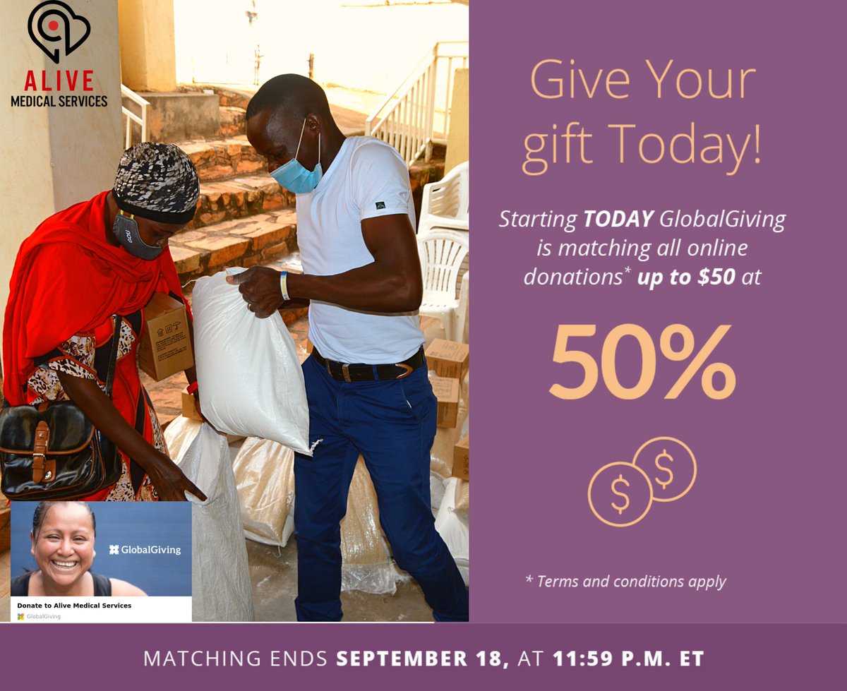 The <a href="/GlobalGiving/">GlobalGiving</a> little by little campaign is here!!! Become that unique donor by donating $50 USD to be matched up to 50%, this will be put to a cause to support AMS in continuing to improve HIV treatment, care, and support to our marginalized clients. Every donation counts!