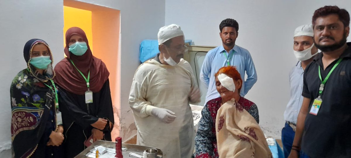 TrachomaHyd's tweet photo. The Tele-trachoma service, in a short period of time, has benefited several underprivileged TT Patients of district Kamber Shahdadkot.

Mrs. Murada, one of the TT patients, was operated at District Health Quarter (DHQ) through tele trachoma service. https://t.co/jXmIKCaiuO