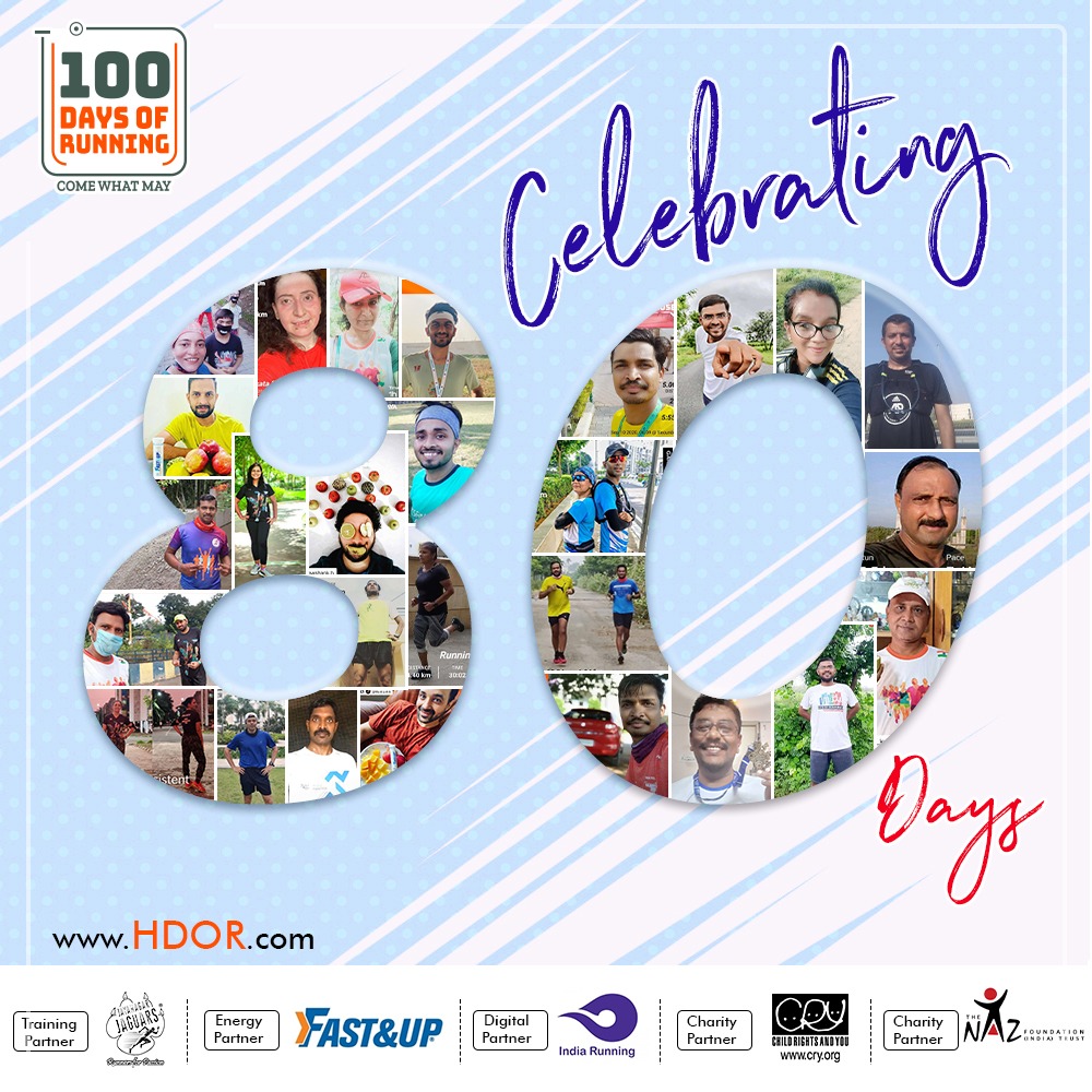 100Days_Running's tweet photo. π Celebrating 8οΈβ£0οΈβ£ Days of π― Days of Running 2020!!
It takes π patience, βconsistency, and πͺcommitment to finish π― Days of Running.
πββοΈπLet's finish it together!
π https://t.co/aQPICJJJEp
#ComeWhatMay #100DaysOfRunning #HDOR2020 #100DaysOfRunningChallenge https://t.co/Kf9yIaeq6i