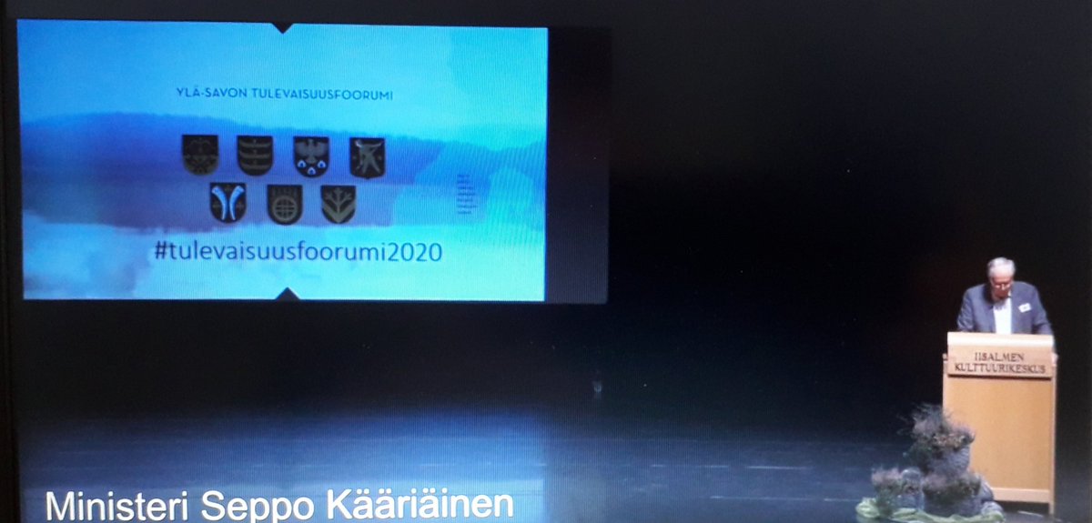 juheiskanen's tweet photo. Muutos on mahdollisuus! Ylä-Savon Tulevaisuusfoorumin avaussanat lausui väkevästi Ministeri Seppo Kääriäinen. #yläsavontulevaisuusfoorumi https://t.co/Nvj0Xs07Q5