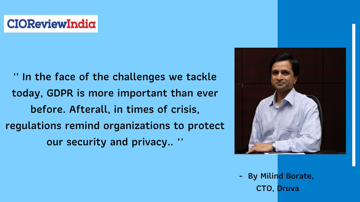 CIOTech_Outlook's tweet photo. #GDPR and the Right to be Forgotten: Lessons for India Inc in Times of #Pandemic
The GDPR was published two years ago. At that point in time nobody had foreseen the outbreak of the #COVID19 pandemic.
Read More: https://t.co/JuKlveQe8B
@druvainc
#edgecomputing #datapiplines https://t.co/ZFt7g0MEHr