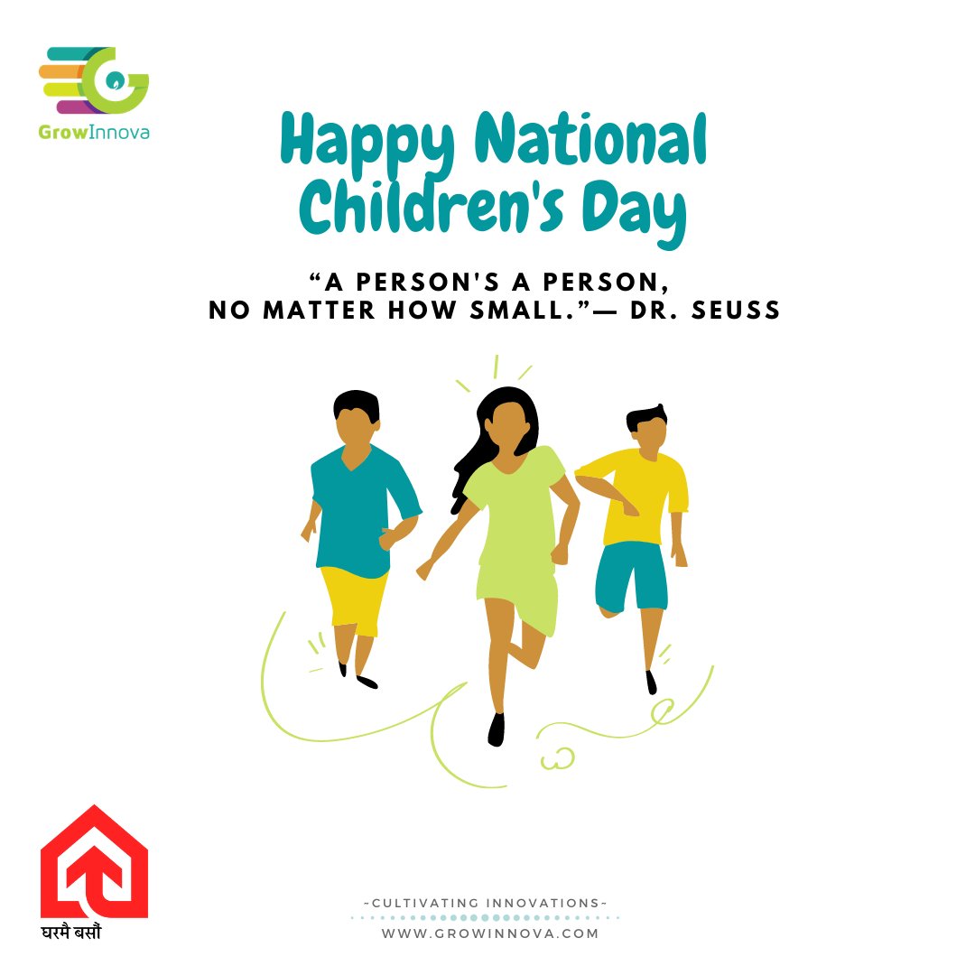 GrowInnova's tweet photo. Happy National Children's Day 2077.
“A person's a person, no matter how small.”— Dr Seuss https://t.co/mct34E7TYz