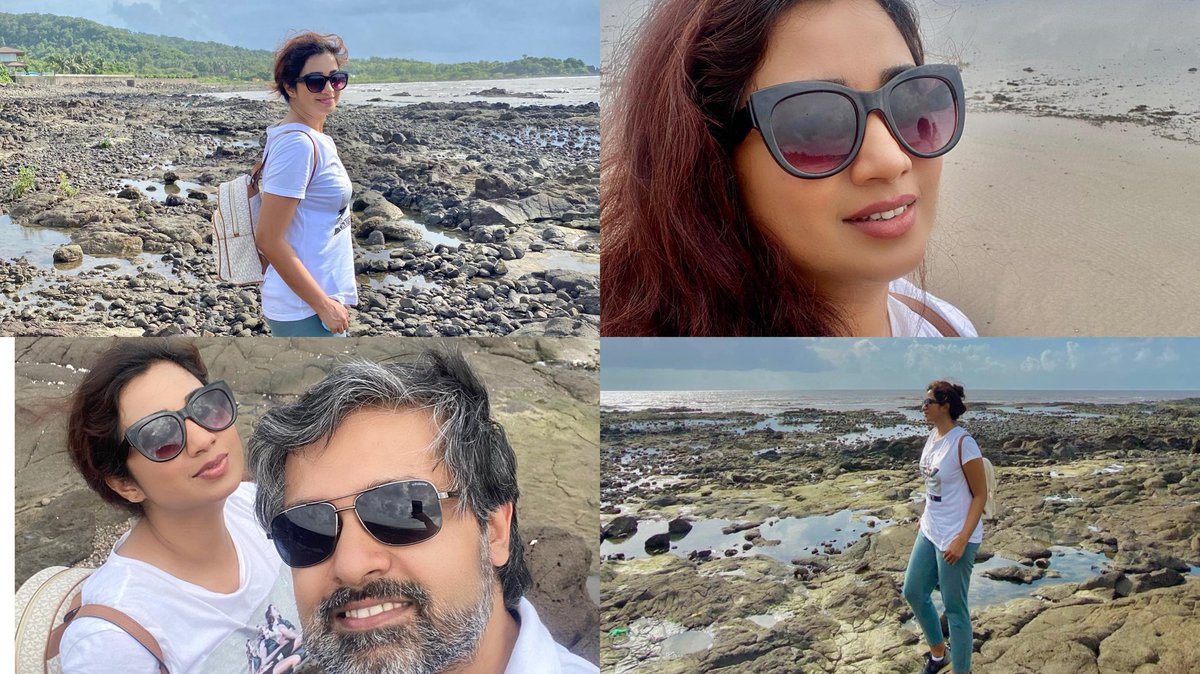 aakashpandiyanx's tweet photo. β€οΈπ @shreyaghoshal & @shiladitya Recent Pics From Khashid Beach #Queeninwhite π€π https://t.co/dhtTXlpQTU