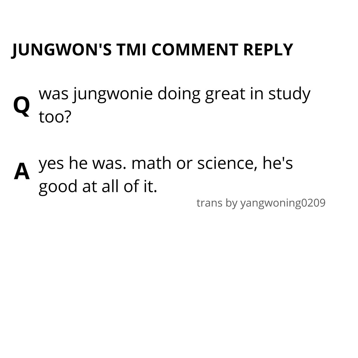 [7] OP said jungwonie is good in study as well!!  HELLO DEAR, TELL ME WHAT CAN'T YOU DO? SUCH A PERFECT LITTLE BOY