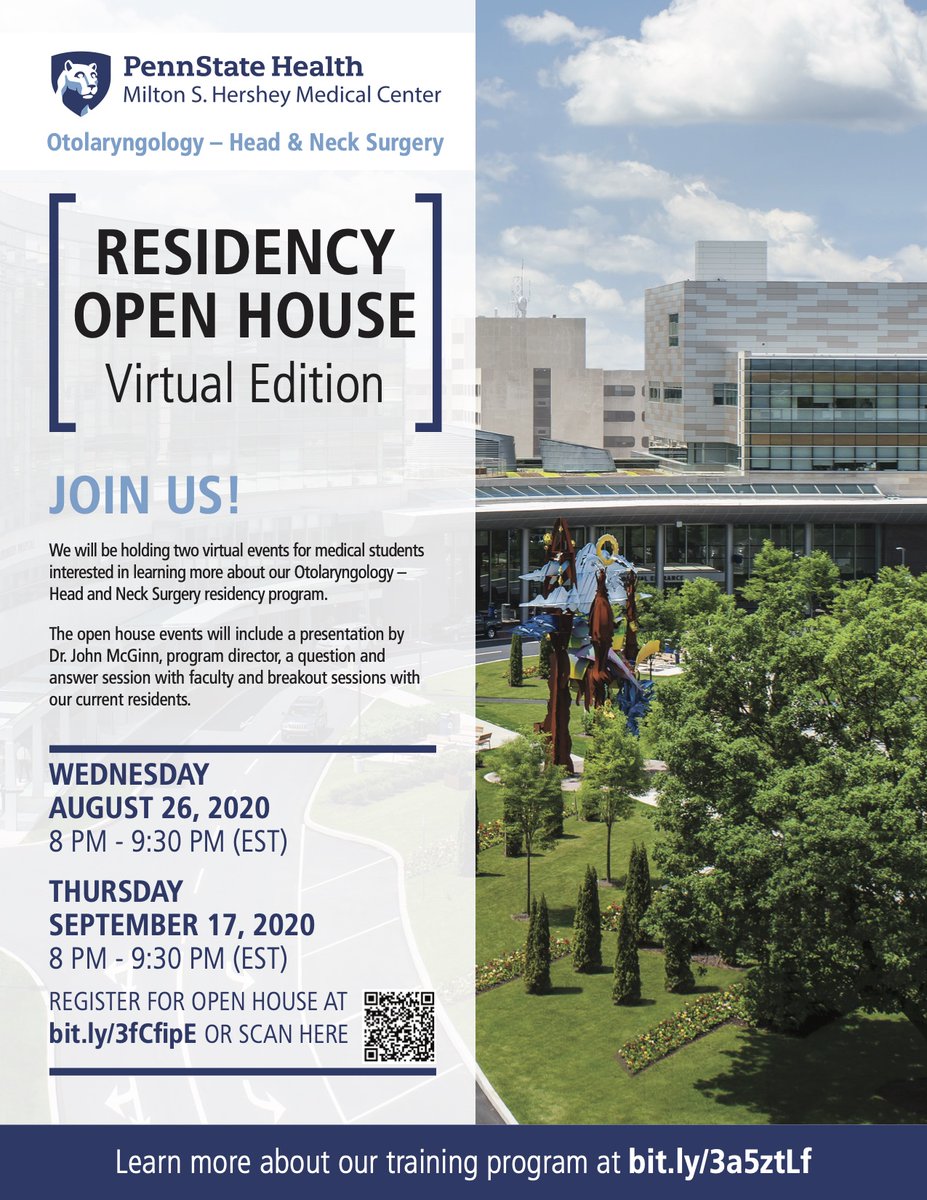 Johnathan McGinn (@jdmpsu95) on Twitter photo Applying to #ENT? Penn State has one more scheduled meet & greet session for you including resident breakout sessions. Join us to discuss all our program has to offer you this Thursday evening. <a href="/futureENTres/">Future ENT Residents</a> #medicalstudent #match2021 Applying to #ENT? Penn State has one more scheduled meet & greet session for you including resident breakout sessions. Join us to discuss all our program has to offer you this Thursday evening. <a href="/futureENTres/">Future ENT Residents</a> #medicalstudent #match2021