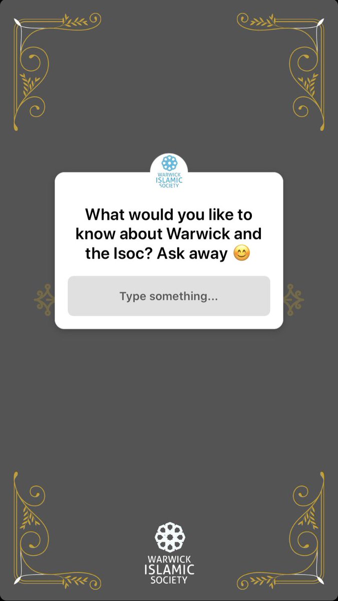 WarwickISoc's tweet photo. Head over to our Instagram page (link in bio) to get your questions answered, or dm us on here! https://t.co/c7CHptMarH