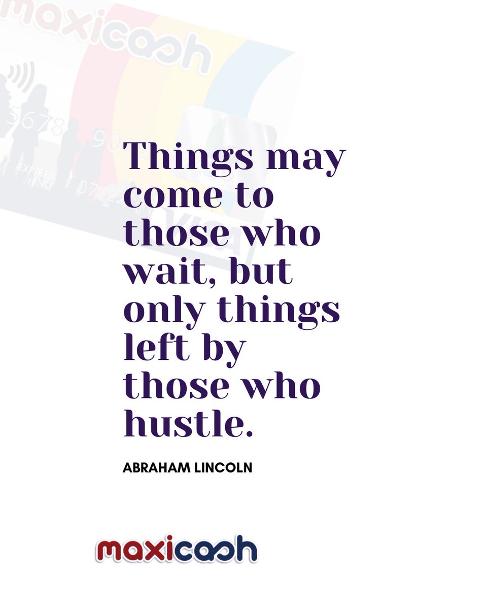 Maxicashapp's tweet photo. We hope that your week is off to a great start!
.
.
#Mondaymotivation #maxicashapp https://t.co/NbSe9LKKLb