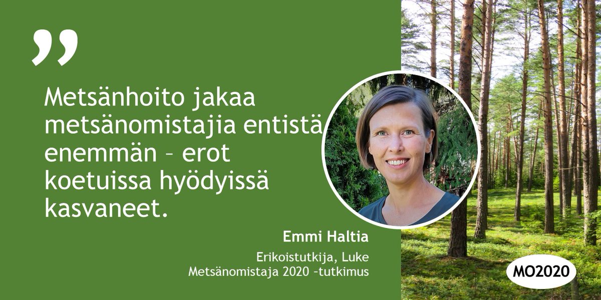 "Metsänomistaja lähikuvassa" tuloswebinaarissa alustavia tuloksia metsänomistajien asenteista metsänhoitoa kohtaan. #metsänomistaja2020 <a href="/helsinkiuni/">University of Helsinki</a> <a href="/LukeFinland/">Luonnonvarakeskus</a>
<a href="/PTTfi/">PTT</a> @TTSfi <a href="/mmm_fi/">MMM</a> <a href="/metsasaatio/">Suomen Metsäsäätiö</a> <a href="/mmsaatio/">Metsämiesten Säätiö</a>