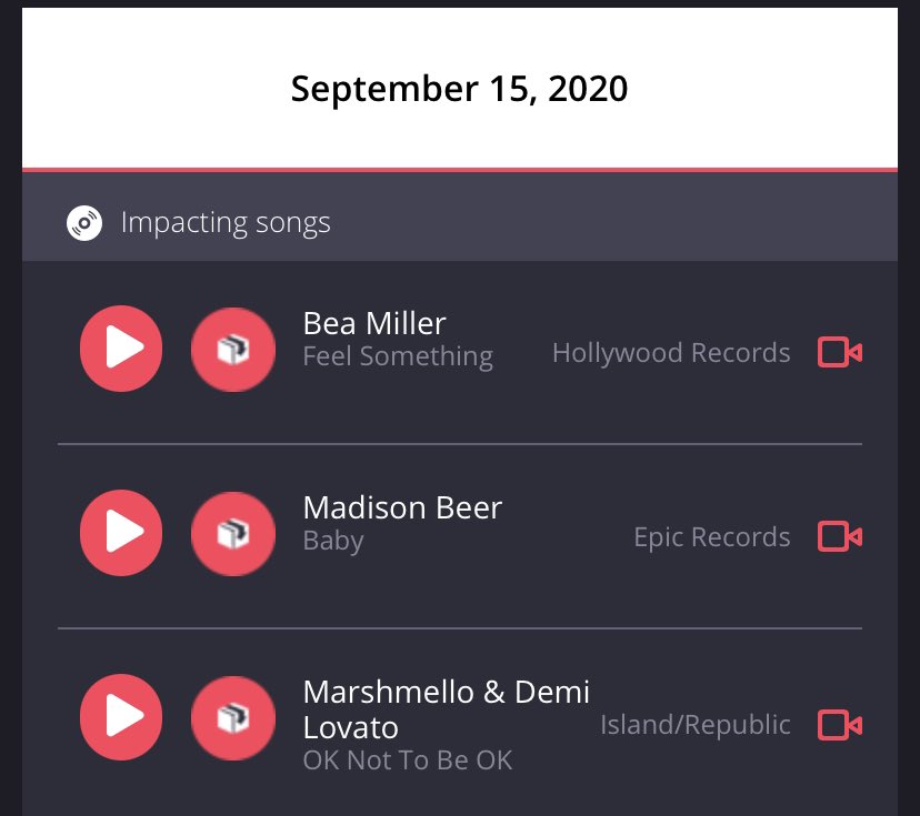 madisoncharts's tweet photo. .@madisonbeer’s “Baby” will officially impact US pop radio on September 15. https://t.co/o9bTmj8g0Z