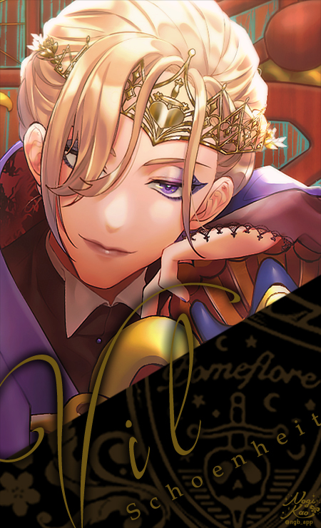 1boy blonde hair male focus purple eyes solo looking at viewer gloves  illustration images