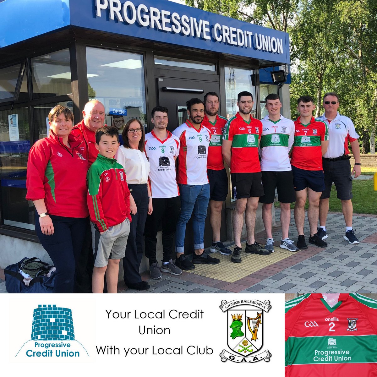 Progressivecu1's tweet photo. Congratulations to @BallymunGAA on their victory in the Dublin SFC semi-final win over Kilmacud Crokes yesterday. As main sponsor we wish the Club continued success as they play Ballyboden St Endas in the upcoming Dublin SFC final. #thatsprogressive #supportinglocal https://t.co/1ZrtWs14Da