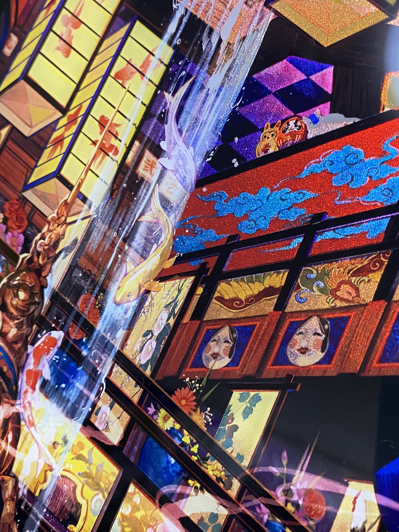 藤ちょこ Fuzichoco アクリルアート 特に和風イラスト 2種はぜひ実物を見てほしい 金粉を散りばめたような加工がされてて立体的にきらきら光るのがすごい綺麗 写真だと伝わりきらない T Co Mazuz1kvrn T Co Xrm2ft4mla Twitter