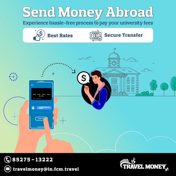 TravelmoneyIn's tweet photo. Let your child fulfill his/her dream of studying abroad. For everything else, we are just a call away. 
Call: 8527513222 or visit: https://t.co/pjr2XdNi2z to send money abroad or transfer university fees.
#travelmoneyindia #moretravellinglessbanking #remittanceservices https://t.co/lMFhjNXbd1