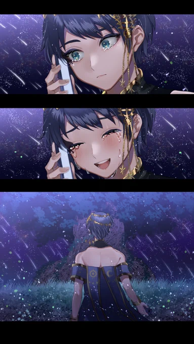 『母さんも、あんたが誇らしいよ。』

星に願いをイベお疲れさまでした!
推しの名メインイベありがとうございました。
デュースの星送り衣装本当にツボでした～
#ツイステファンアート 