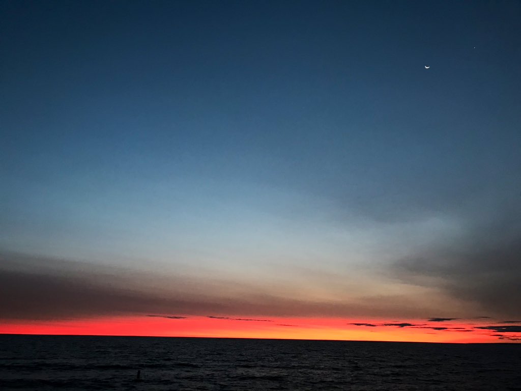 Sunrise 623. The pinks fade fast.