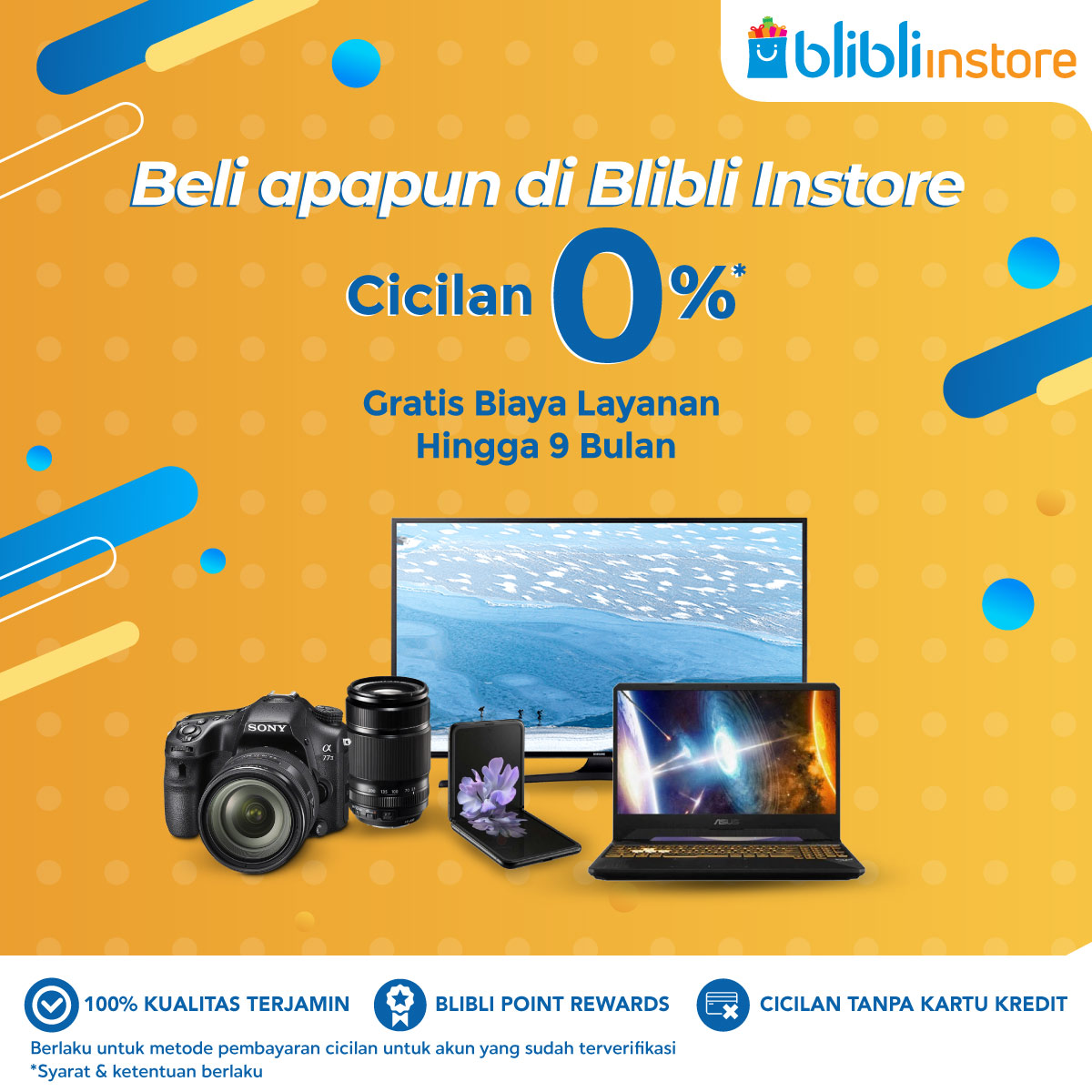 bliblidotcom's tweet photo. Diskon sampe 600 ribu, dengan cicilan 0% tanpa biaya layanan tambahan!
Klik: https://t.co/dn4dLTxDxY dan liat kode vouchernya, abis itu langsung samperin toko favorit di deket rumah kamu! 📸
#BlibliInstore https://t.co/AdqMHmeTBU