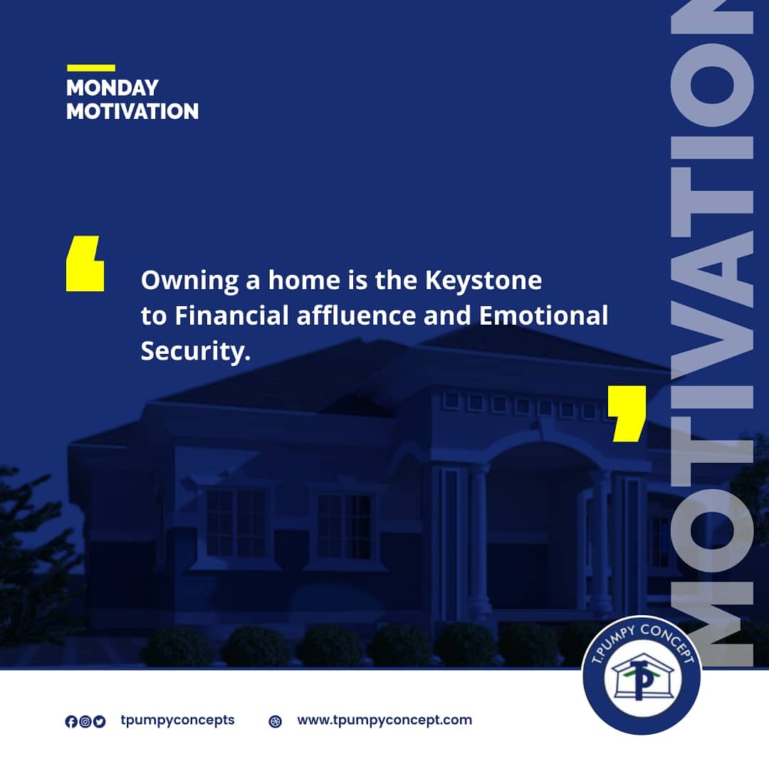 Tpumpyconcept's tweet photo. #MondayMotivation 

Owning a home is the Keystone to Financial Affluence and Emotional Security. 

Real estate cannot be lost or stolen, nor can it be carried away. Purchased with common sense, paid for in full, https://t.co/QxVFGVYTch