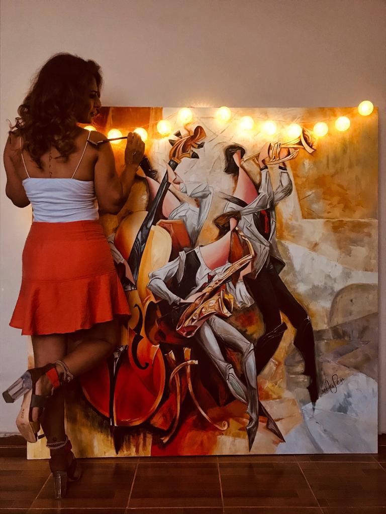 Finall 😍🖌🎨
Yagli boya tablo 150cm.150cm 
.
.
.
#yagliboya #resim #pazartesi #mutluhaftalar