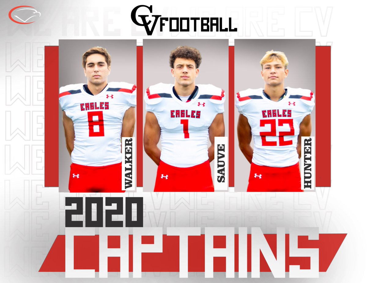 Congratulations to the 2020 CV Football captains...<a href="/SauveDerik/">Derik Sauve</a> <a href="/WalkerKellan/">Kellan Walker</a> @JDHunte21207909
<a href="/CVSDeagles/">CVSD Athletics</a> <a href="/coachoswalt/">J Oswalt</a> #TakeFlightCV