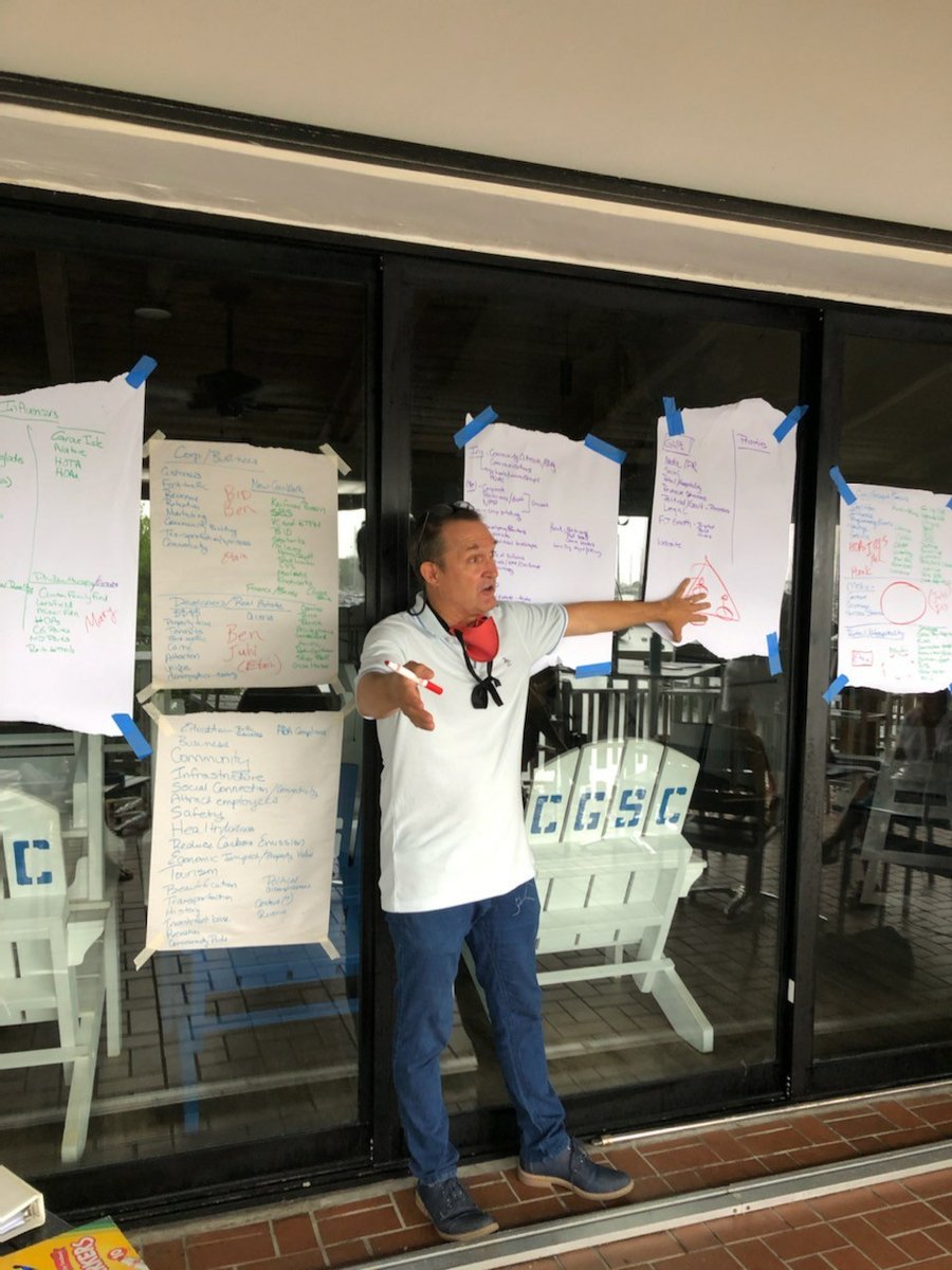 commodoretrail's tweet photo. Friends board member Mel Meinhardt leads a strategic planning session at the Coconut Grove Sailing Club--outdoors, socially distanced, productive! #commodoretrail #coconutgrovesailingclub https://t.co/nEulctmmxW