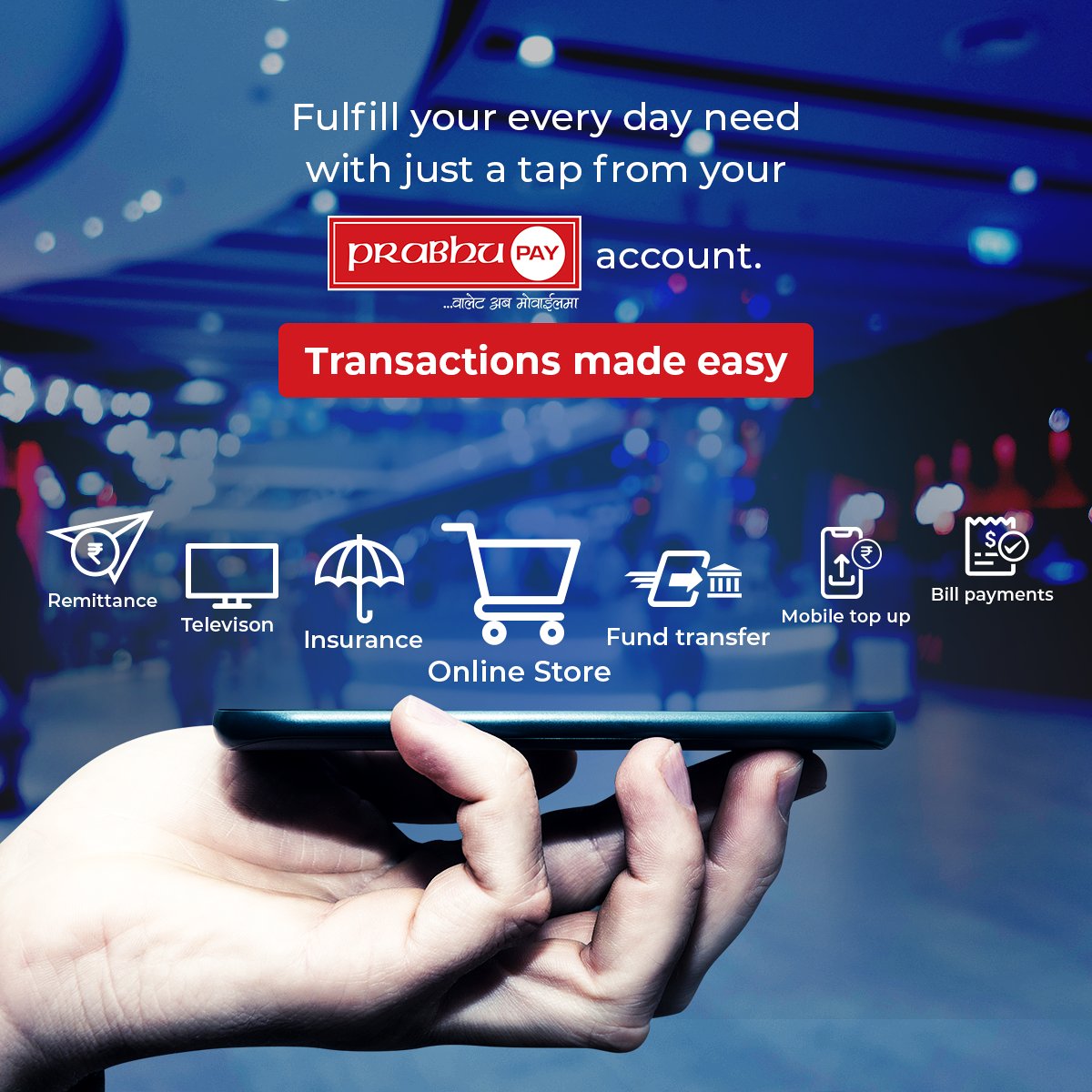 PayPrabhu's tweet photo. Now you can easily make any transaction using PrabhuPay from your comfort.

Download link: https://t.co/7mI0caCyFG

#PrabhuPay #transaction #Nepal #EasyTransaction #transactionmadeeasy https://t.co/mrL3JxqpPM