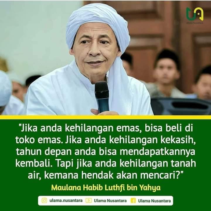 Kalau sedulur sepakat dengan Habib Lutfi bin Yahya <a href="/HabibluthfiYahy/">Habib Luthfi Yahya</a> monggo di RT yg buanyak!