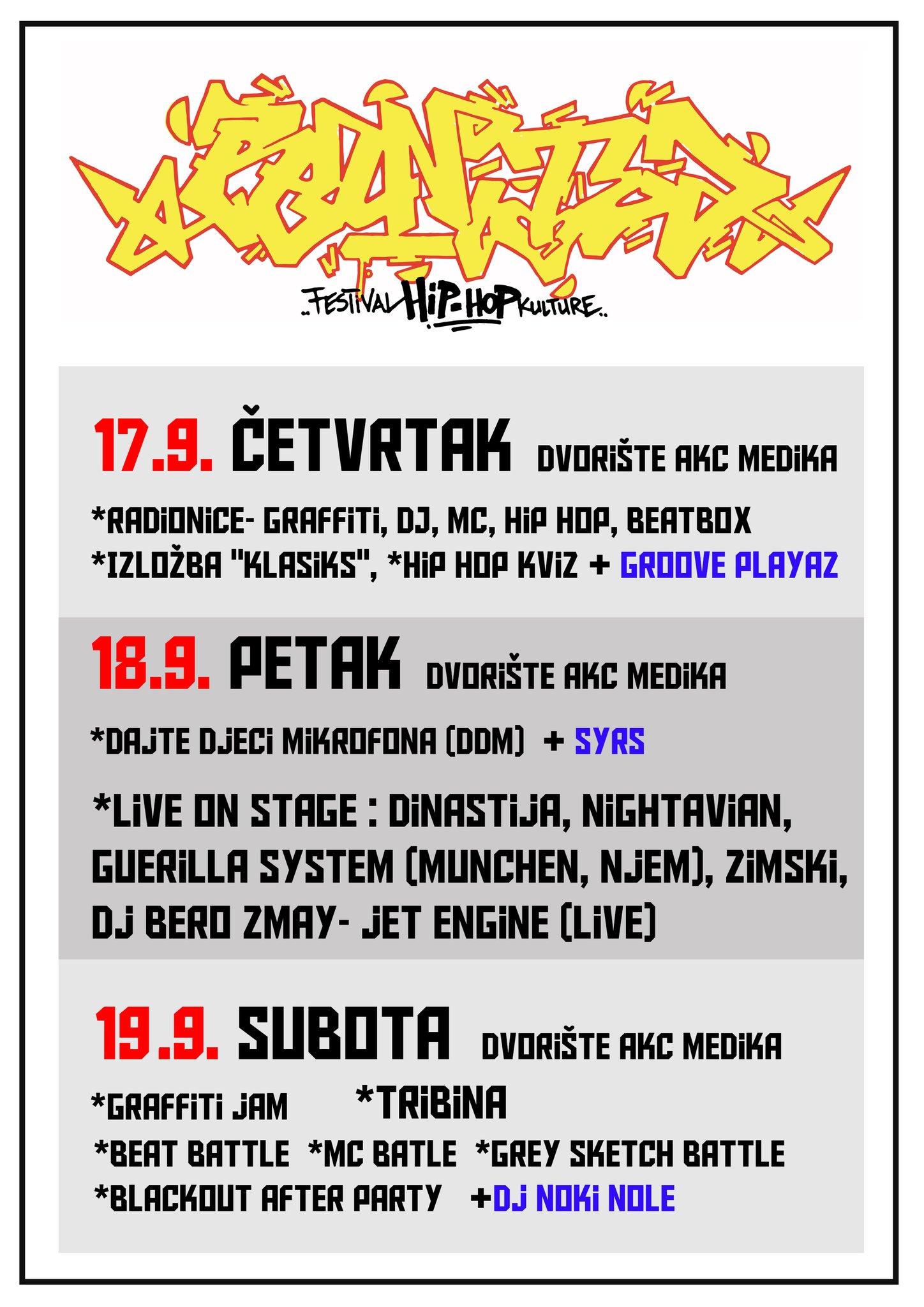 Phat Phillie Hip Hop In Zadar Zagreb This Week 17 18 Sept Blackouthiphop Takeover Kapetanski Zadar 19 Sept Blackouthiphop Ljeto U Tehnickom Zagreb 17 19 Sept Reunited
