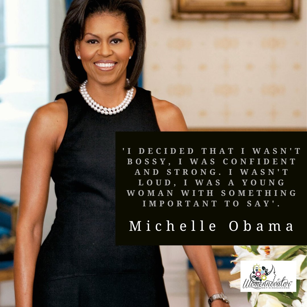 womennovator's tweet photo. You have a voice for a reason. It’s powerful and strong, so don’t be afraid to use it.
.
.
.
#mondaymotivation #womeinpower #michelleobama #womennovator #WomenOfCourage https://t.co/KIm1vIETEk