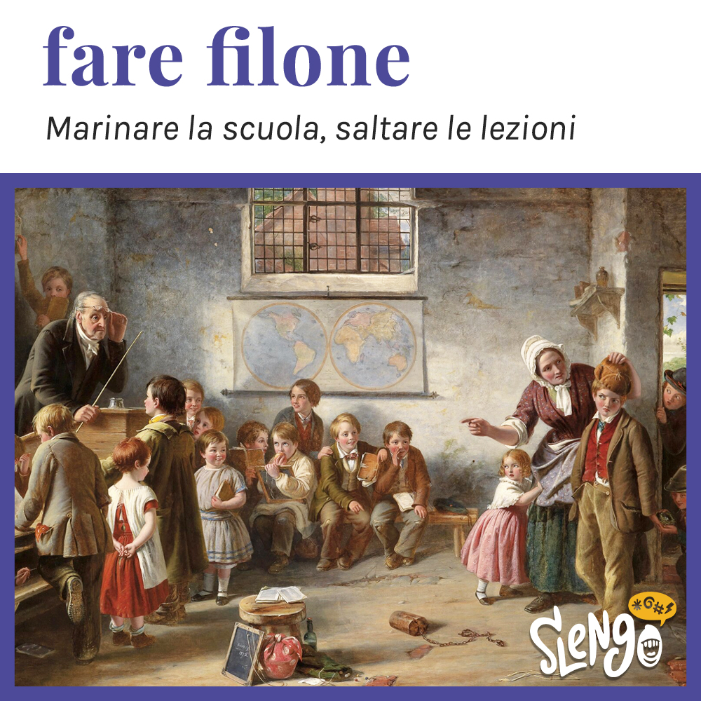 slengo_it's tweet photo. Dalle tue parti che espressione si usa per dire "#marinare la #scuola"? Scrivici una frase d'esempio tra i commenti e aiutaci ad arricchire il nostro dizionario online!

Leggi la definizione, gli esempi e i termini correlati di "fare filone" su #Slengo: https://t.co/DXyWbuPIYK https://t.co/npQ86sERfa