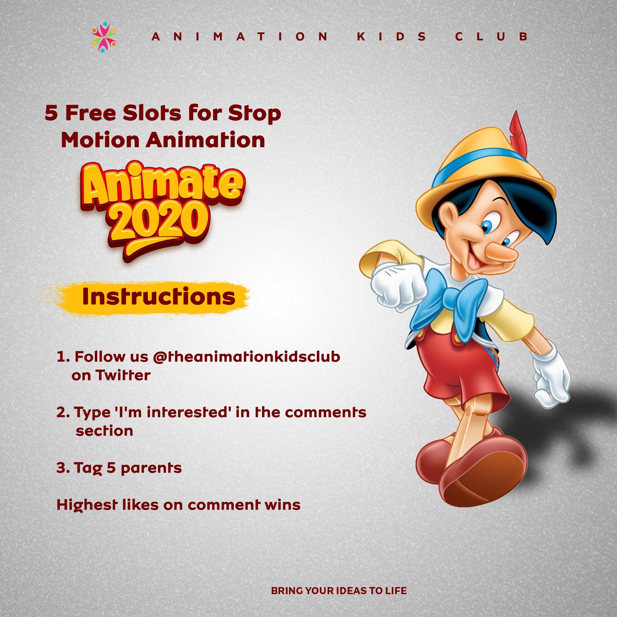 AnimationKClub's tweet photo. We have Great News💃🏿💃🏿.
There are now 5 free slots available in the stop motion animation category for 5 lucky children, courtesy of a generous sponsor.
What are you waiting for? Follow the instructions in the flier and win a slot🏃♂️
#MondayMorning #animation #kids #animate2020 https://t.co/mRU6pPvzCg