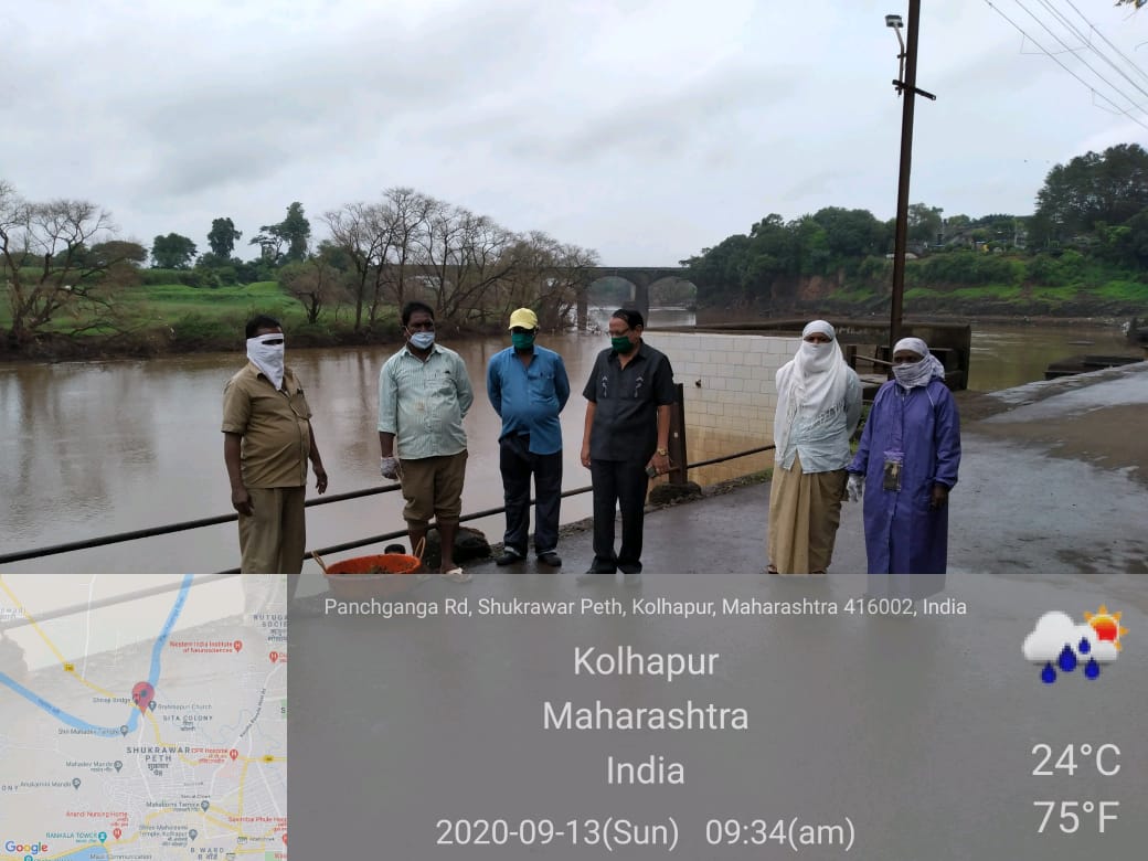 KmcKolhapur's tweet photo. पंचगंगा घाट परिसर मध्ये आरोग्य अधिकारी मोहीम या ठिकाणी पाहणी केली https://t.co/vSgQHnTuBt