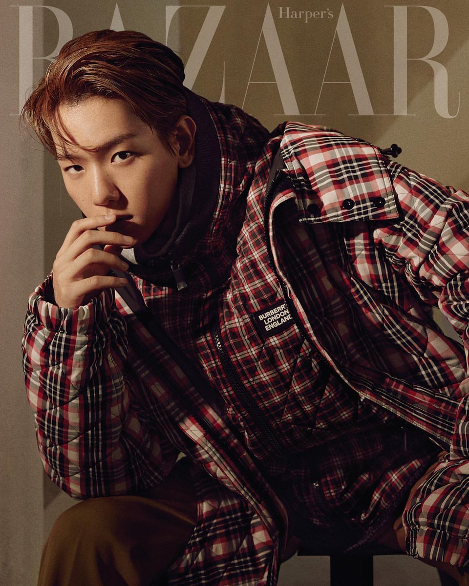 Бэкхён (EXO) на обложке журнала Harper's Bazaar