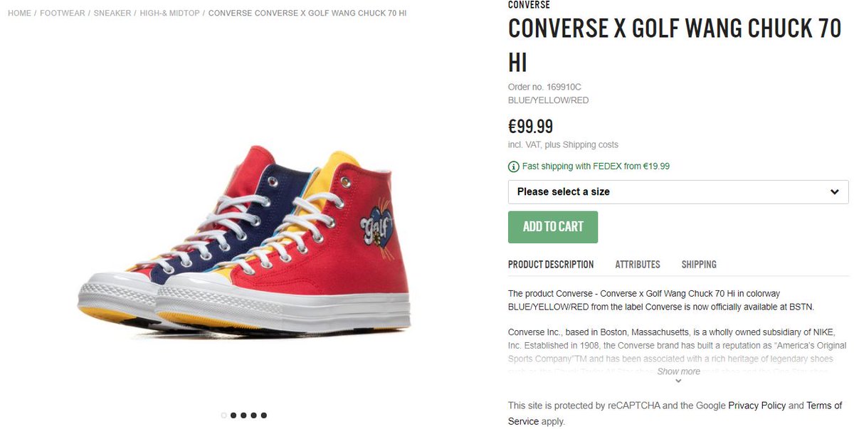 tri panel chuck 70 hi by golf wang