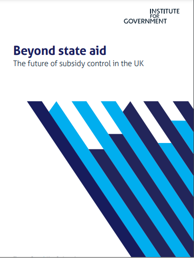 Is state aid the Brexit hill the UK should die on? Today we publish our new  @instituteforgov paper on subsidy control. We go through the arguments for what kind of subsidy system the UK should have and we outline why a compromise with the EU makes sense. Long thread (sorry) 1/
