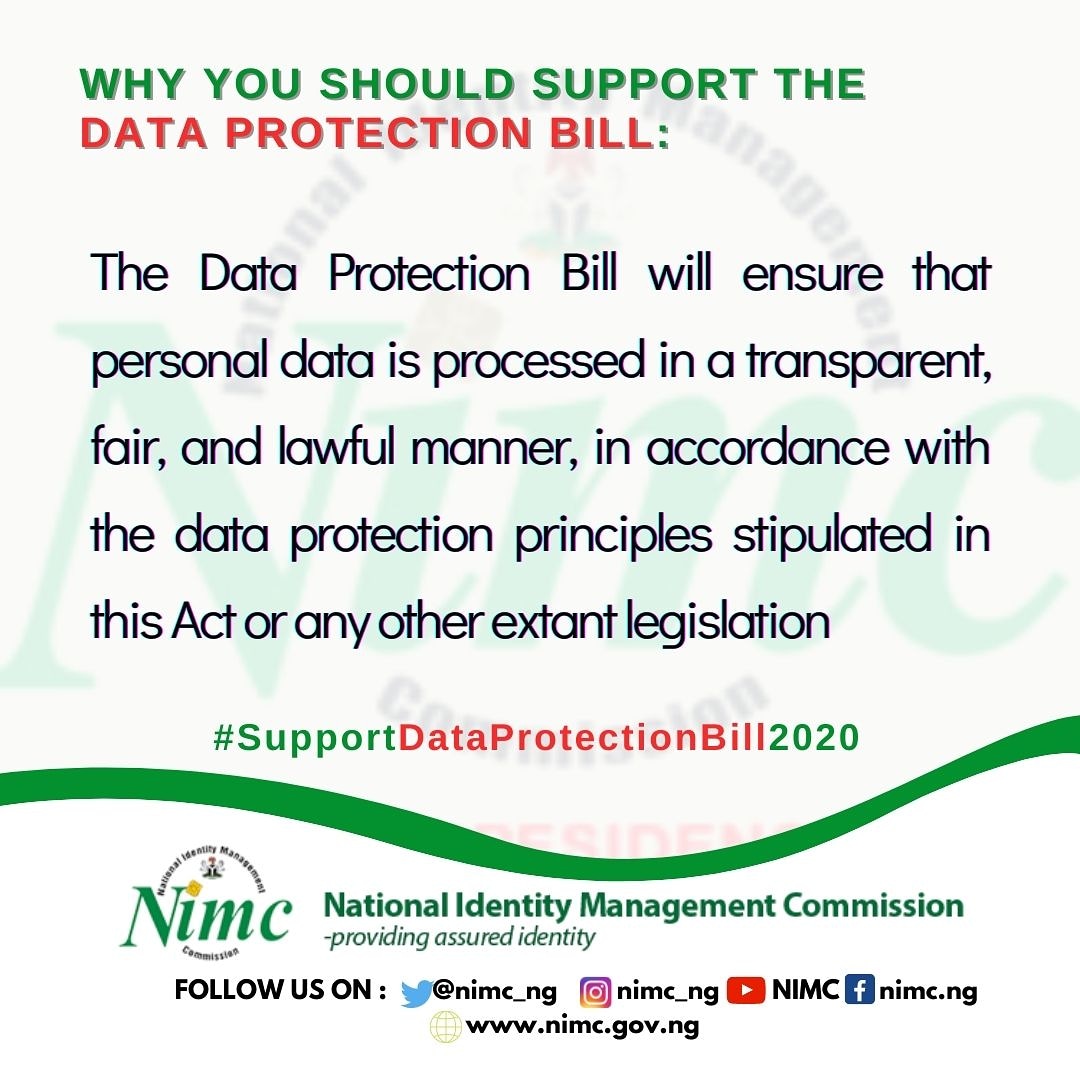 nimc_ng's tweet photo. #SupportDataProtectionBill2020
Validation workshop starts by 9am 14 Sept,2020.
Live stream available on Facebook and YouTube channels. https://t.co/BczLYkQhjy