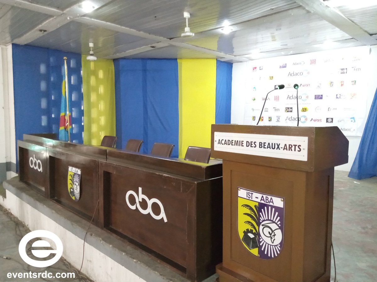 EVENTSRDCCOM's tweet photo. #JADA20 : l'Académie des beaux-arts de Kinshasa s'apprête à accueillir la conférence-débat sur la problématique des droits d'auteur en #RDC

Cette activité est à suivre sur @EVENTSRDCCOM

@947UFM @LaCliqueMusic @Djofalanga #ConfADACO20 #ConfADACO @Balufu https://t.co/3cKa3Igirh