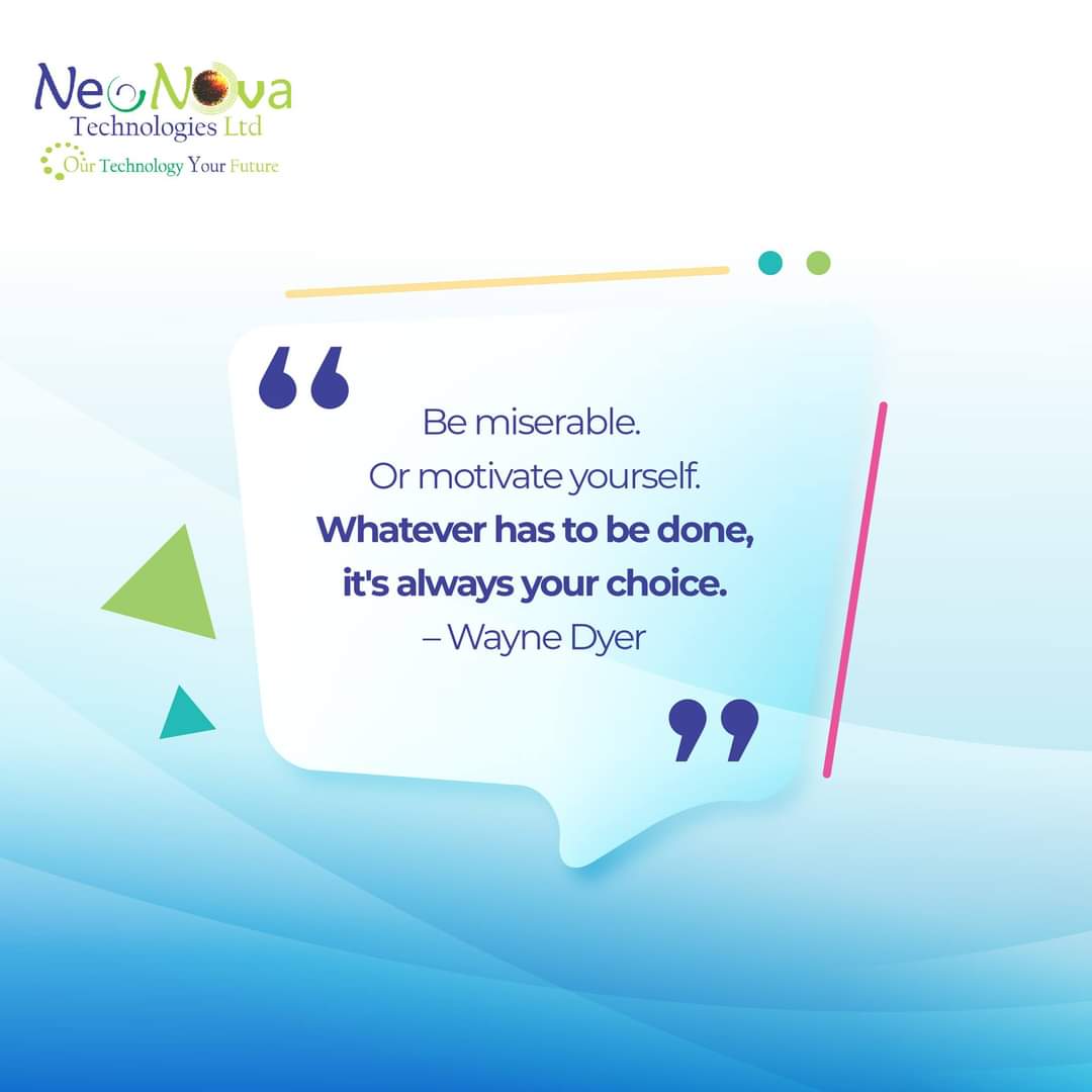 NeoNovaLtd's tweet photo. Whatever has to be done, it's always your choice.
#MondayMotivation #ZedTwitter #NeoNovaTechnologies #BuildCreateShare https://t.co/kamh7oA9cY
