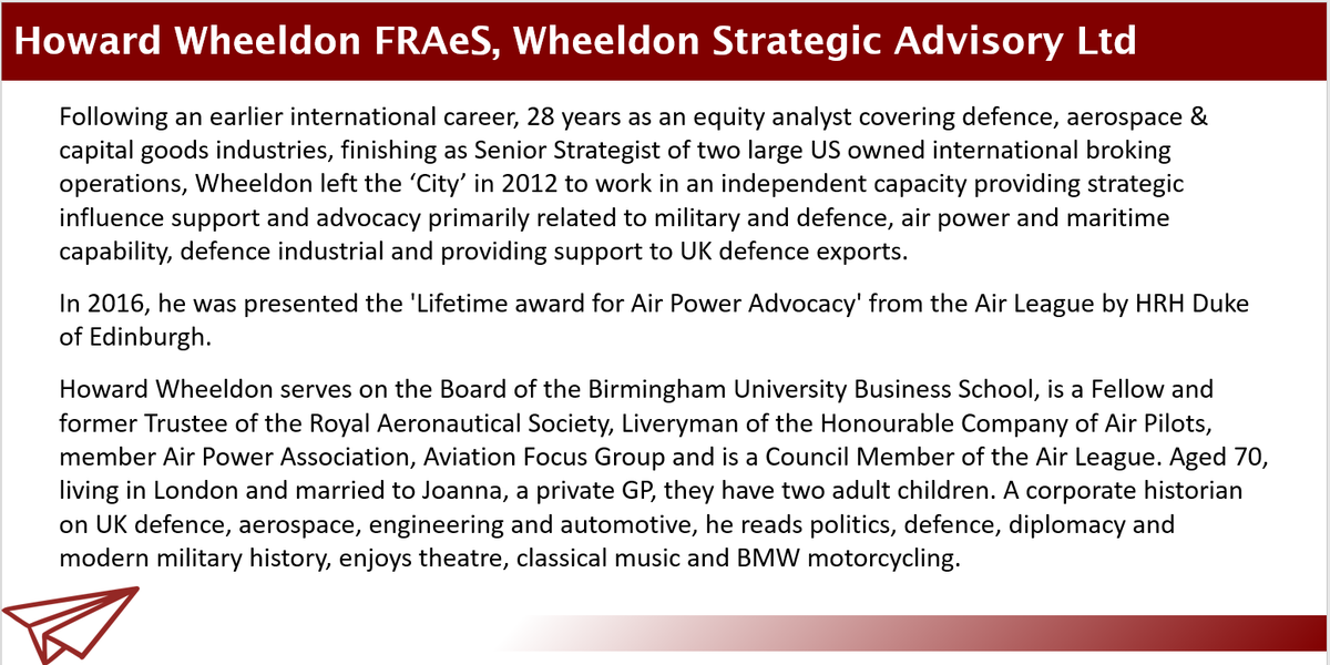 YPDNetwork's tweet photo. Excited to announce our first virtual webinar series speaker: Howard Wheeldon @airsearescue, who will provide his insights into the Political Dimension of Defence. Sign up here: https://t.co/PHG5EI2yB4 
YPD Networks: @AeroSociety @RUSI_org @ADSgroupUK @TDInformation @AFCEALondon https://t.co/UapQeVbRrI