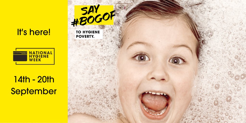 thehygienebank's tweet photo. We are kicking off National Hygiene Week! From the 14th-20th Sept we will be running the UK’s first ever National Hygiene Week. To get involved head to our website.
https://t.co/2jQbCgv4DU
#NationalHygieneWeek #BOGOF #BOGOFtoPoverty #SolveUKPoverty #UKPoverty #SpreadKindness https://t.co/nsNeitVbz8