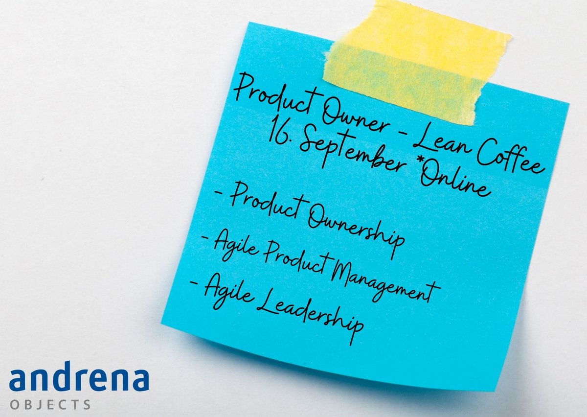 andrenaobjects's tweet photo. Spannende Themen wie z.B. die Ankündigung der neuen #ScrumGuide Version und „Corona-Learnings“ wurden beim letzten #LeanCoffee besprochen. 

Wir feuen uns auf Deine Themen am 16.09. Online: https://t.co/iTT85NsjSM

#leancoffee #productowner #mannheim #agile #productmanagement https://t.co/m3GnvPdrvw