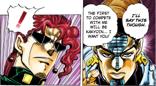 KakyoinDaily's tweet photo. He wants him! 😳😳 https://t.co/qPPBOXuOdr