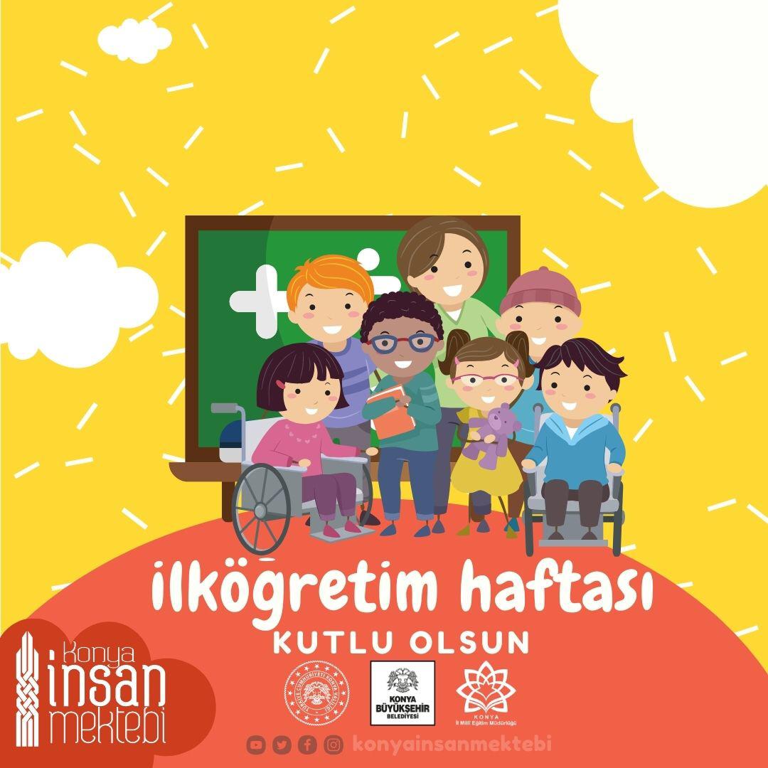TavsancalL's tweet photo. 14-18 Eylül İlköğretim Haftası kutlu olsun.
Eğitim senin olduğun her yerde, daima...
@kuluilcemem @konyamem 
#ilkogretimhaftasi #KonyaİnsanMektebi https://t.co/nO8VV9bKkJ