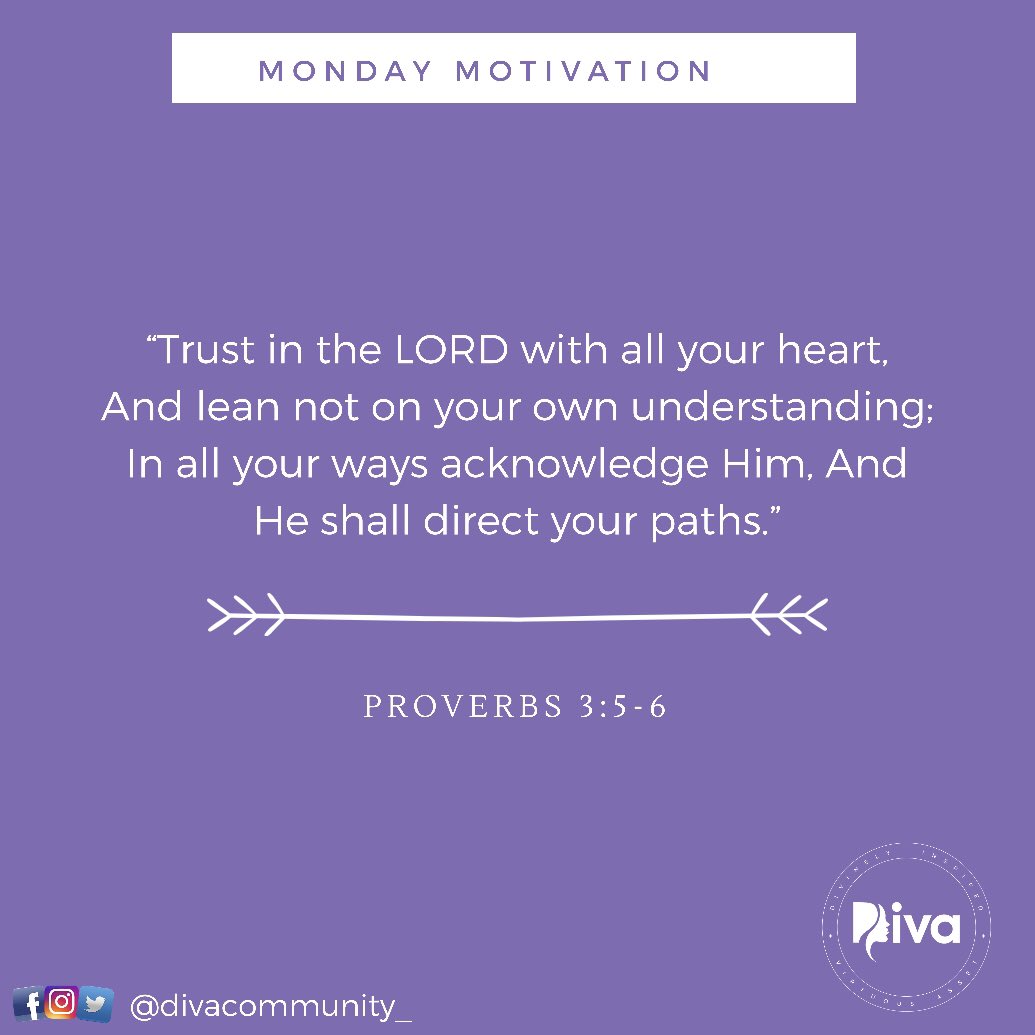 DivaCommunity_'s tweet photo. We believe this word is for someone out there! Imagine the excitement in our hearts when we realized that our Monday Motivation for today was also the Verse of the Day on the YouVersion Bible App. The Spirit is indeed one 😁. https://t.co/VH266OTueM