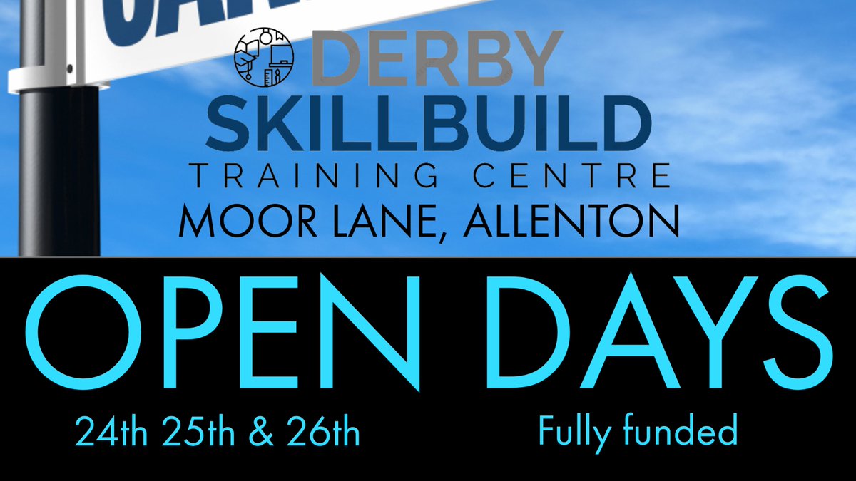DerbySkillbuild's tweet photo. @#careersderby #derbyschoolleavers https://t.co/rOqP02pmMh